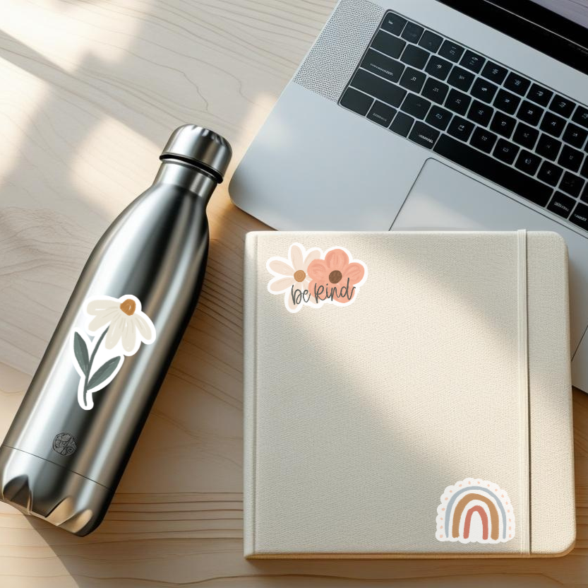 Daisy Waterproof Vinyl Sticker