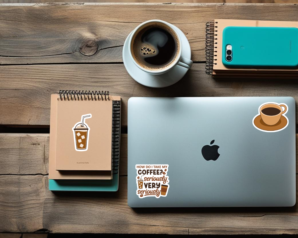 Iced Coffee Waterproof Vinyl Sticker