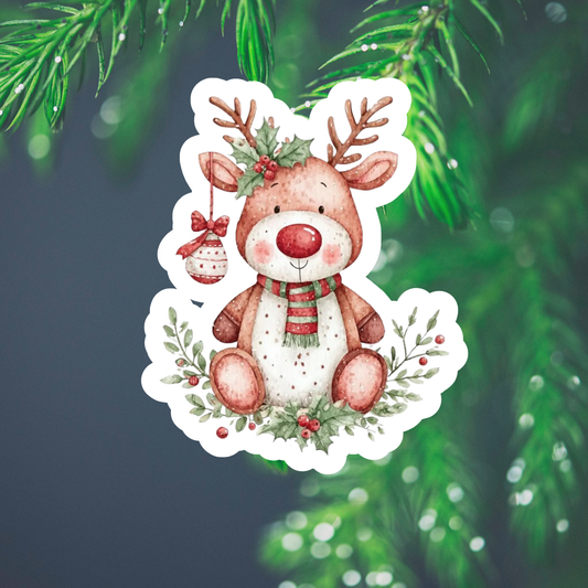 Reindeer Waterproof Vinyl Sticker