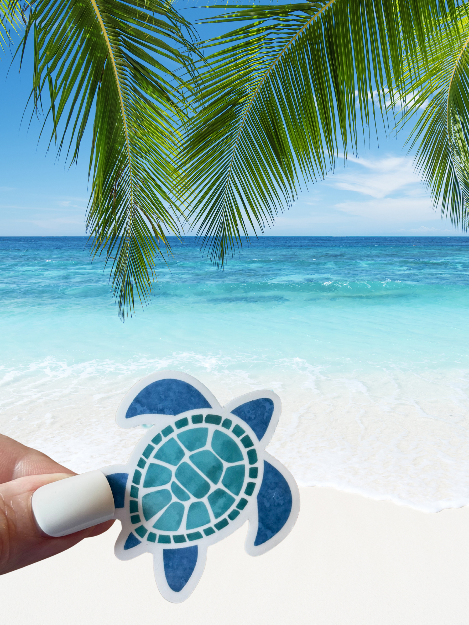 Sea Turtle Waterproof Vinyl Sticker