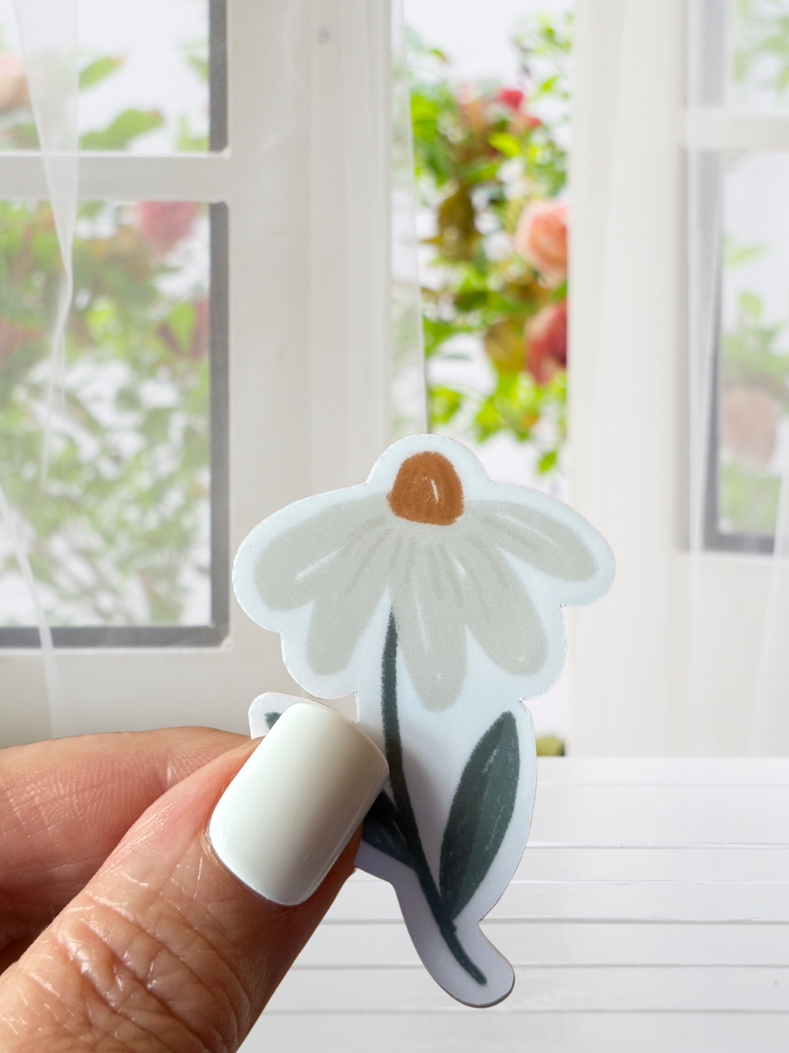 Daisy Waterproof Vinyl Sticker