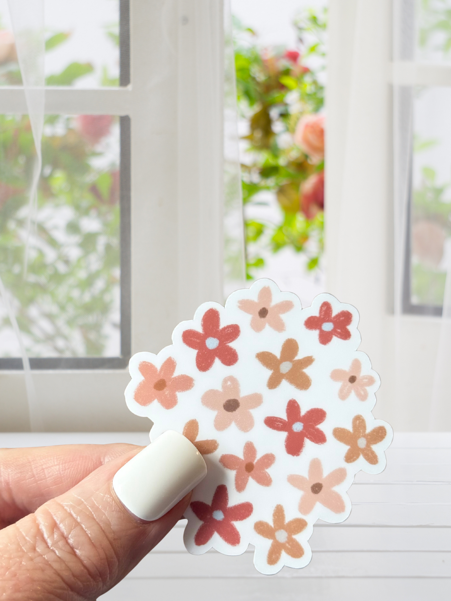 Tiny Flowers Waterproof Vinyl Sticker