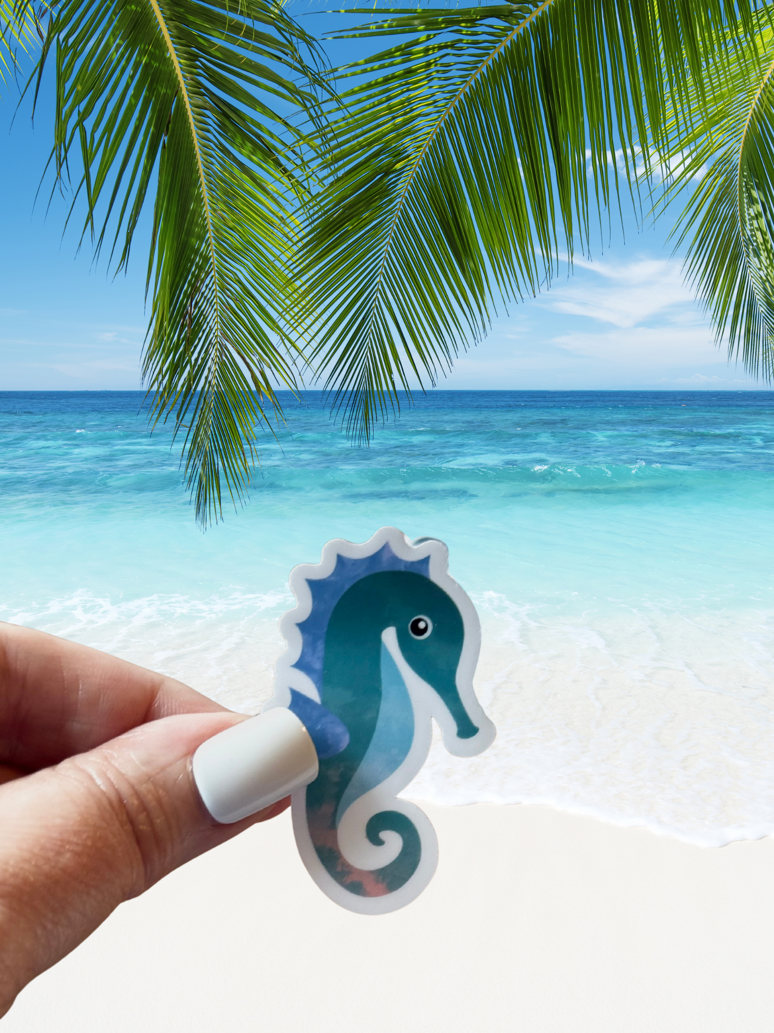 Seahorse Waterproof Vinyl Sticker