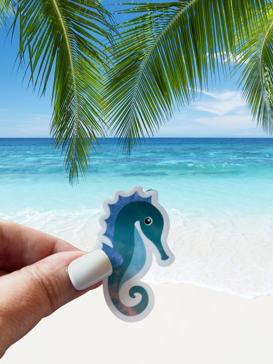Seahorse Waterproof Vinyl Sticker