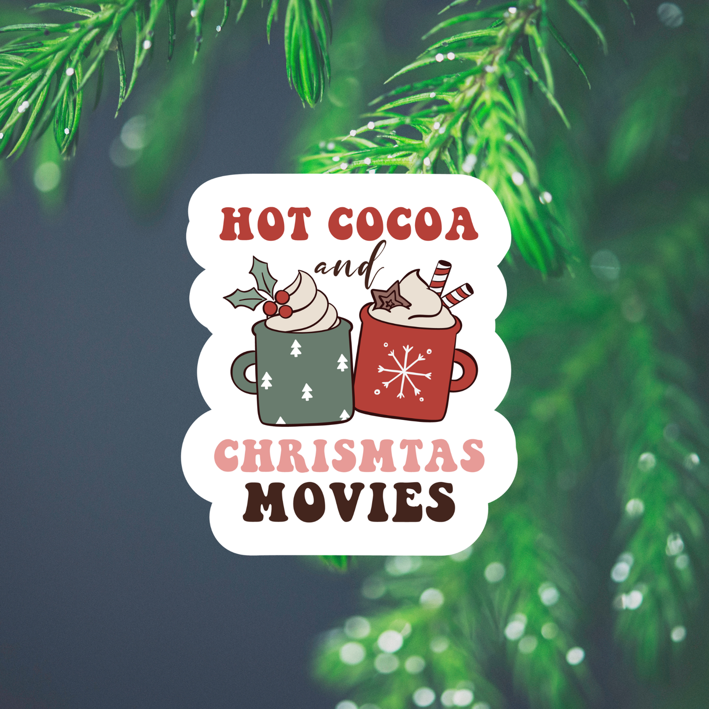 Christmas Movies Waterproof Vinyl Sticker
