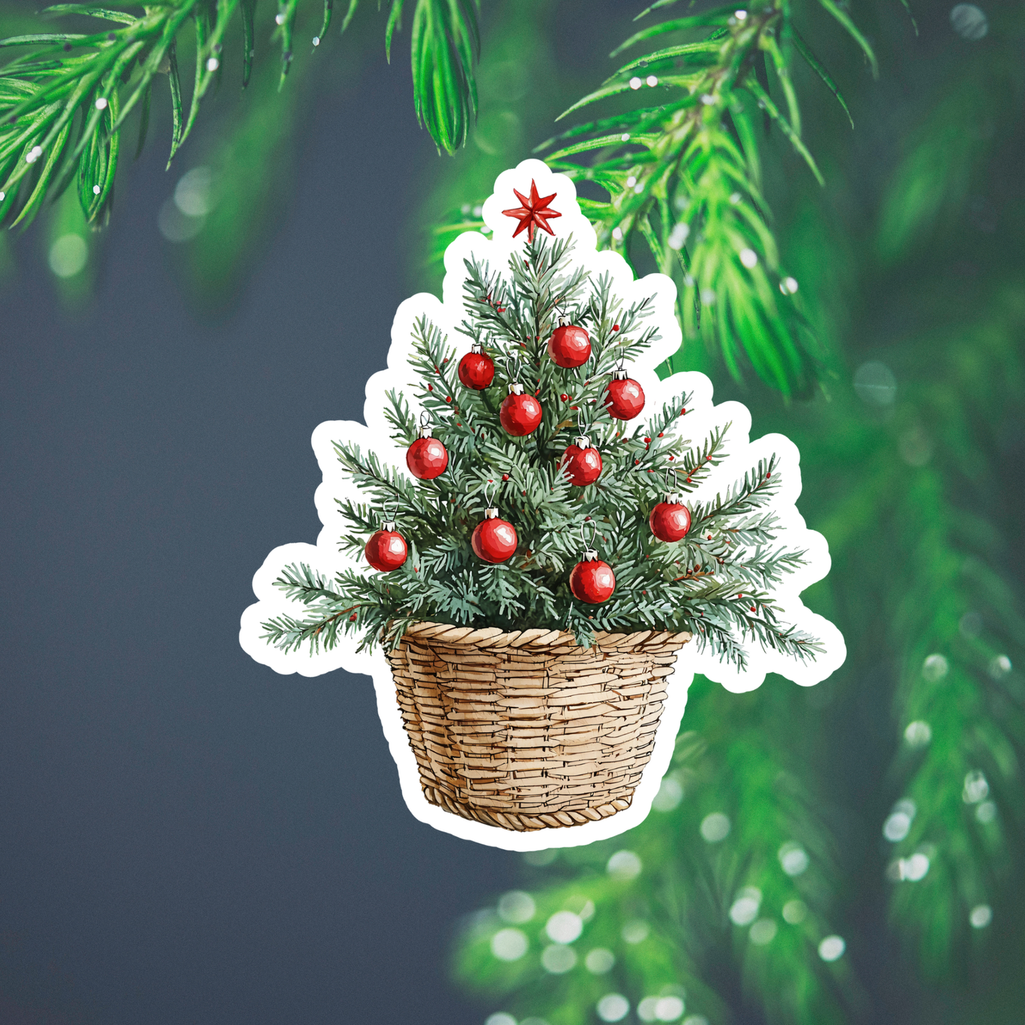 Pine Tree Waterproof Vinyl Sticker