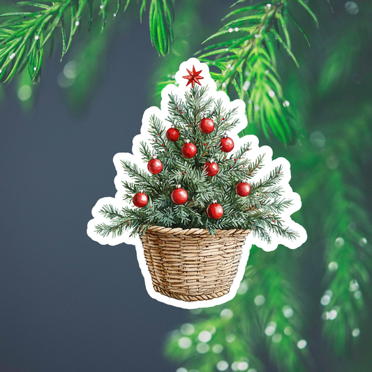 Pine Tree Waterproof Vinyl Sticker