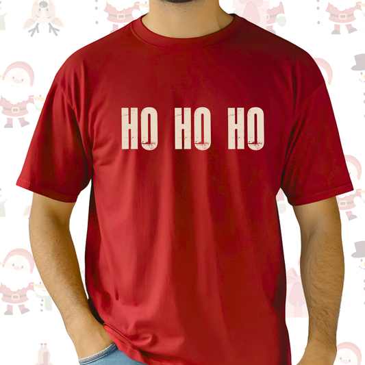 Ho Ho Ho on Red Tee