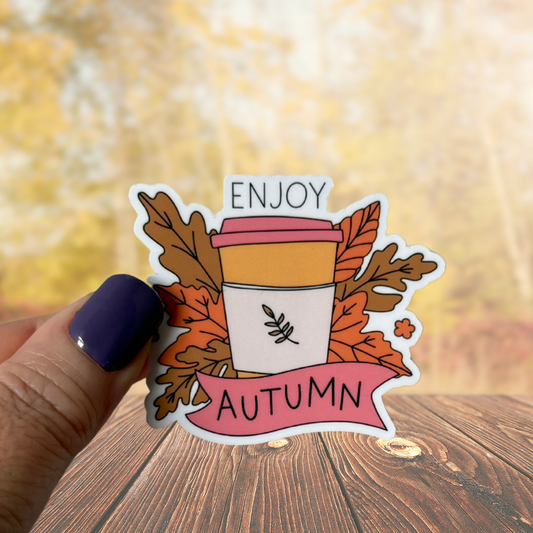 Enjoy Fall Waterproof Vinyl Sticker