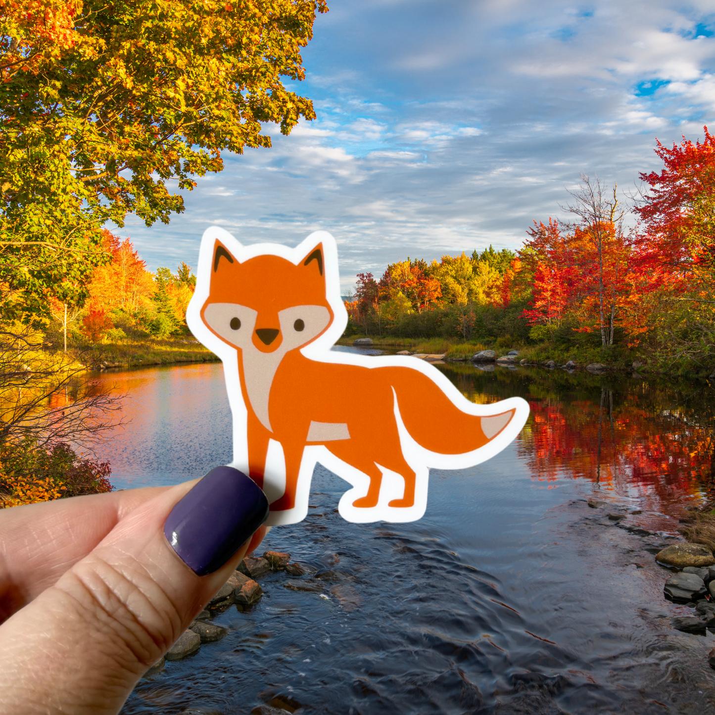 Fox Waterproof Vinyl Sticker