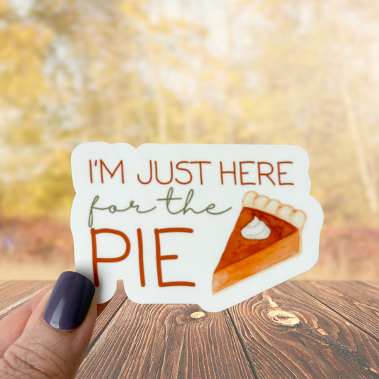 Pumpkin Pie Waterproof Vinyl Sticker